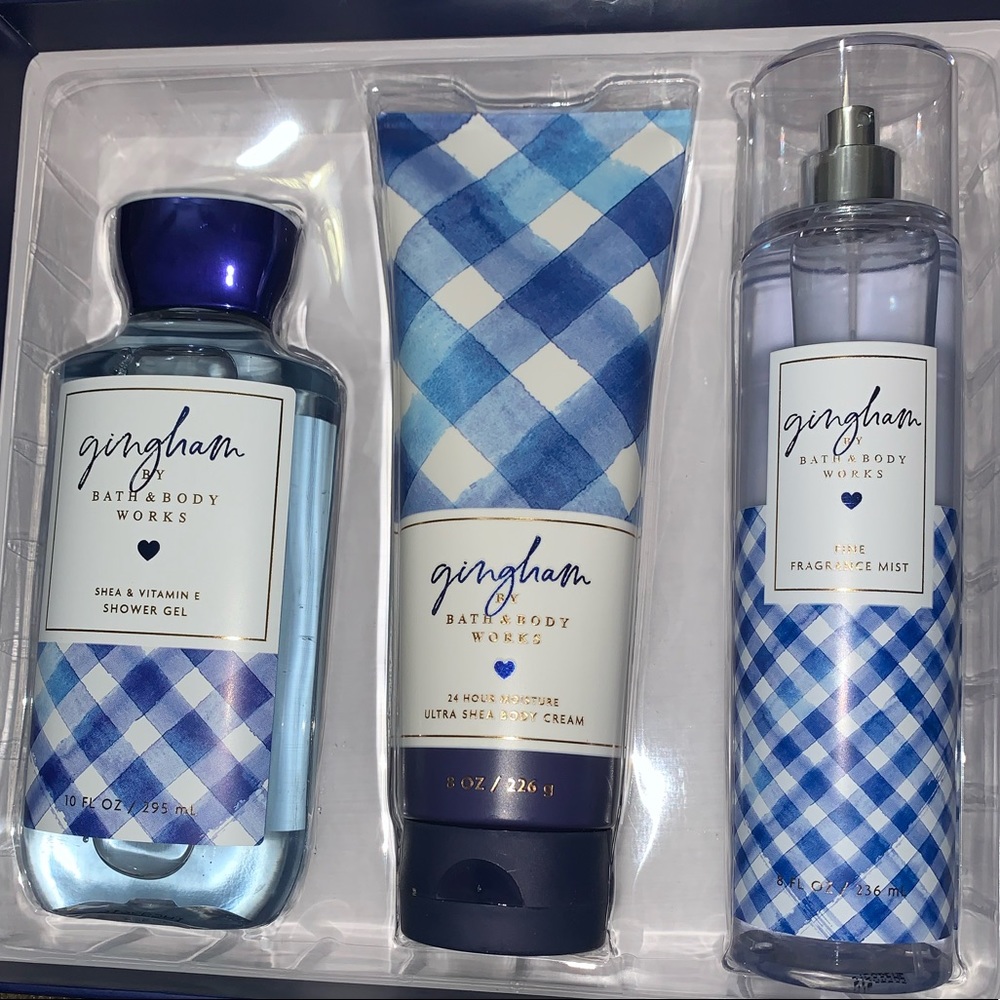 Bath & Body Works Full Size Easel Box Gingham